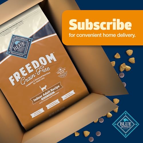 Blue Buffalo Freedom Grain-Free Adult Weight Control Dry Cat Food, Complete & Balanced Nutrition for Indoor Cats, Chicken Recipe