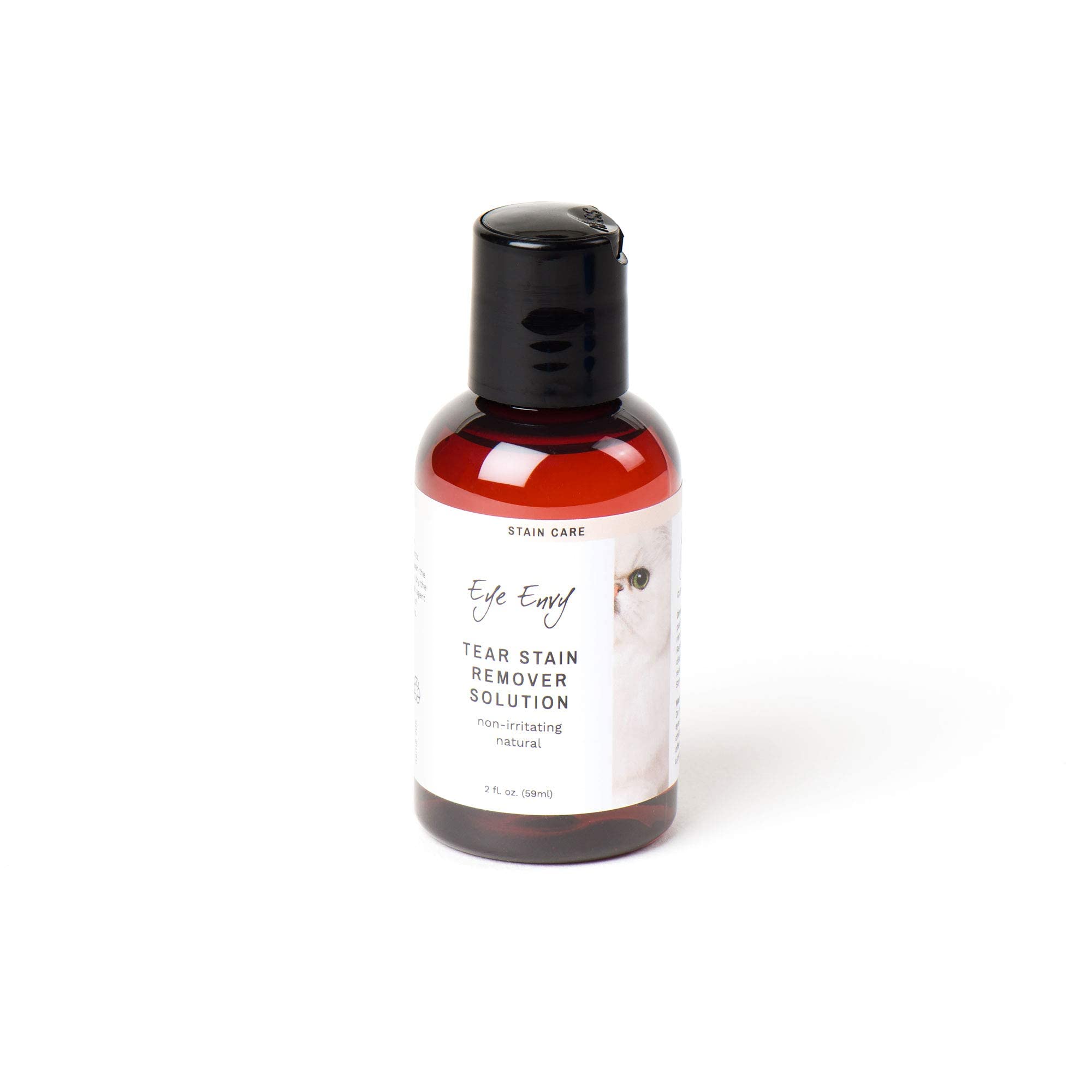 Eye Envy Tear Stain Remover Solution for Cats|100% Natural and Safe|Recommended by Breeders/vets/cat fanciers/Groomers|Contains 