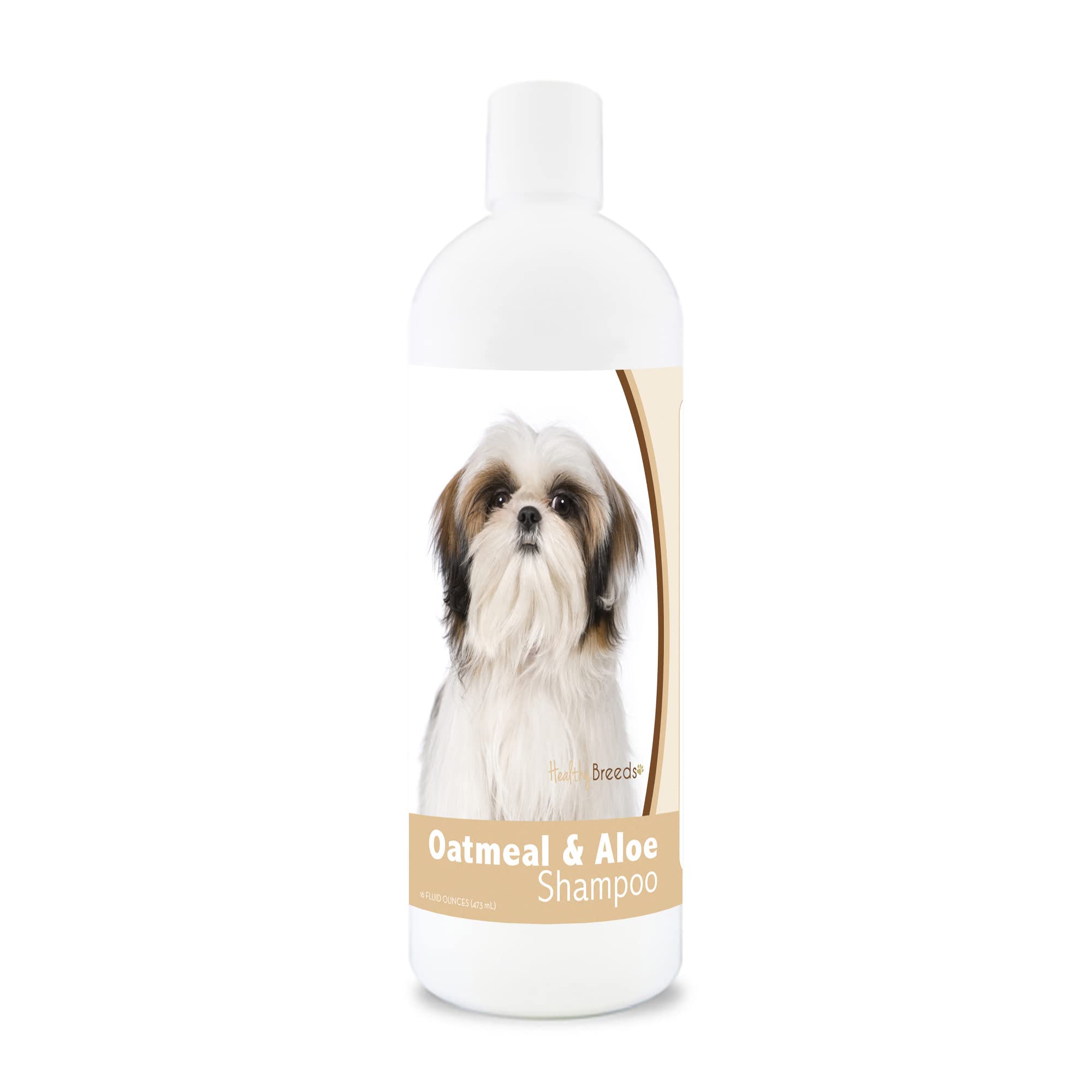 Healthy Breeds Shih Tzu Oatmeal Shampoo with Aloe - 16 oz, Gentle Formula for Shih Tzu Coat Care