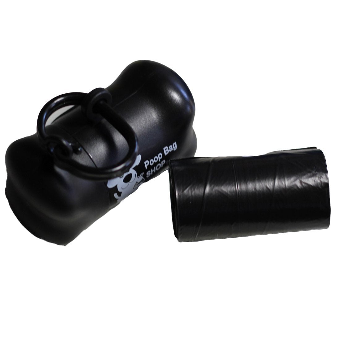 Poop Bag Shop 700-Count Dog Pet Waste Poop Bags, 35 Refill Rolls With Poop Bag Dispenser, Black