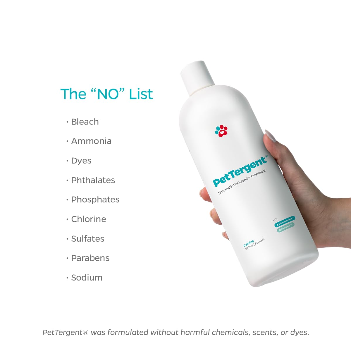 Pet Parents Pettergent, Enzymatic Pet Laundry Detergent, 32 Oz 32 Loads Pet Stain Remover & Pet Odor Eliminator, Laundry Deterge