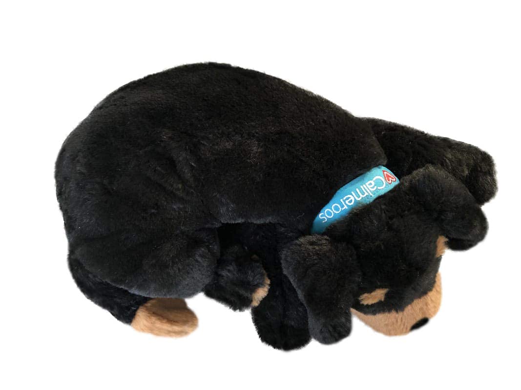 Calmeroos Puppy Heartbeat Toy Sleep Aid With 2 Long-Lasting Heat Packs Last 36 Hours Each Puppy Anxiety Relief Soother Dogs Cudd