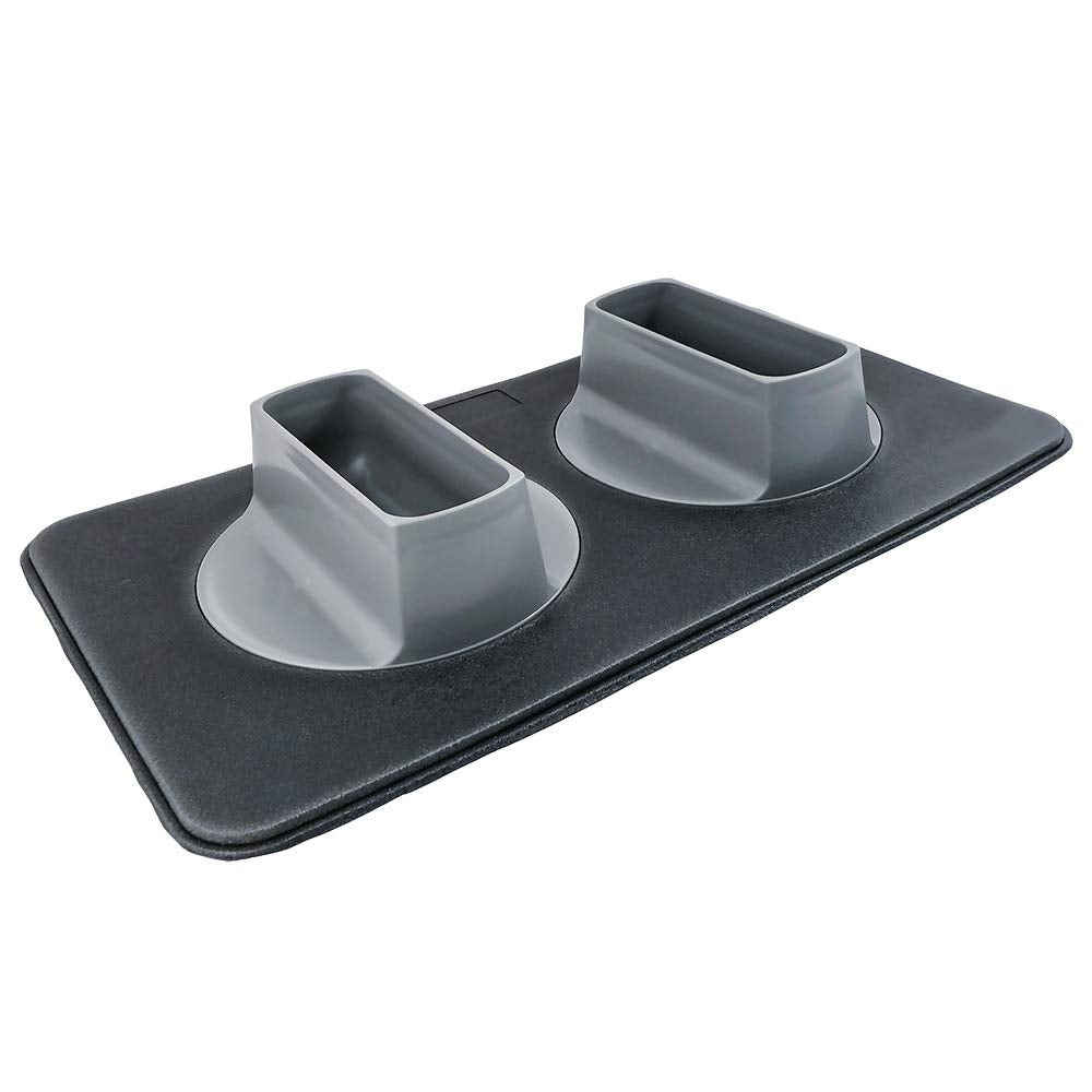 Ear Clear Dog Bowl and Mat Set, No Spill Food and Water Bowls with Mat, Perfect Feeding Tray Set for Long Eared Dog or Breeds, N