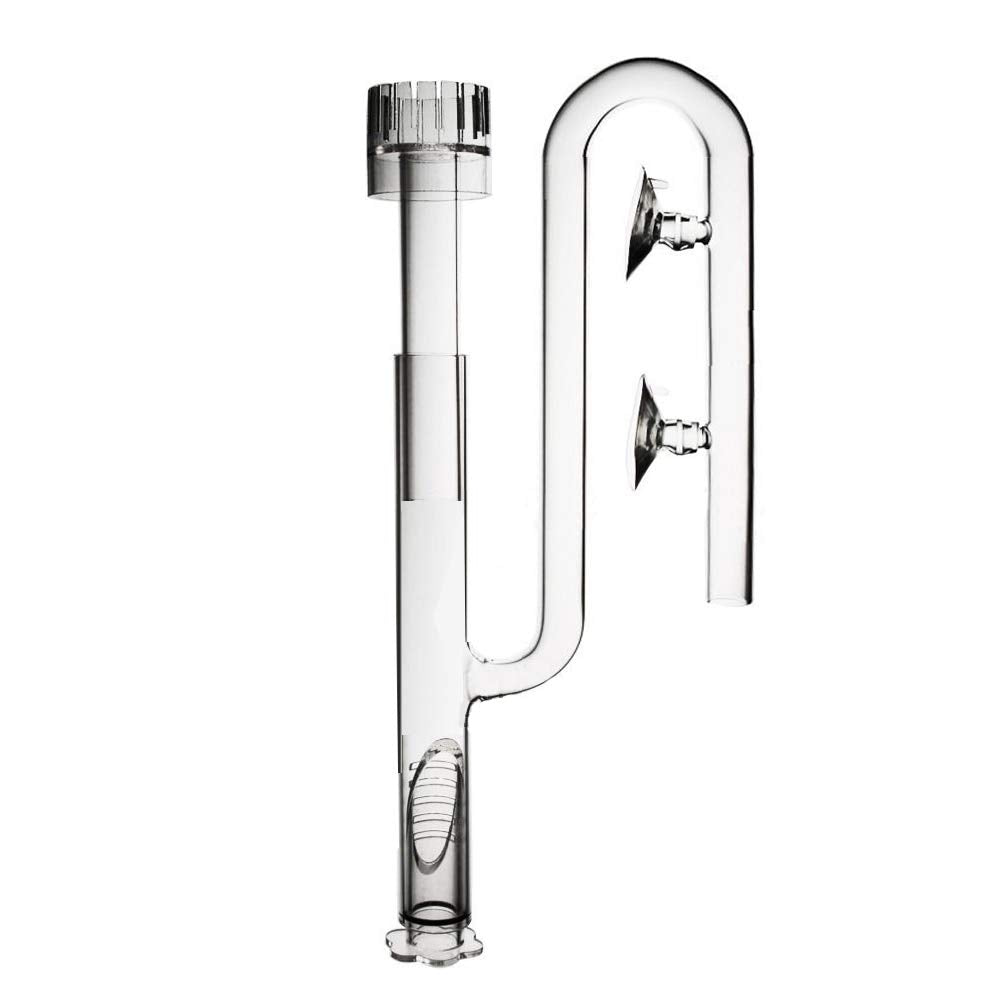 Fzone Aquatic Glass Lily Pipe Inflow With Surface Skimmer For Aquarium Filter 5/8''(16/22Mm) Tubing