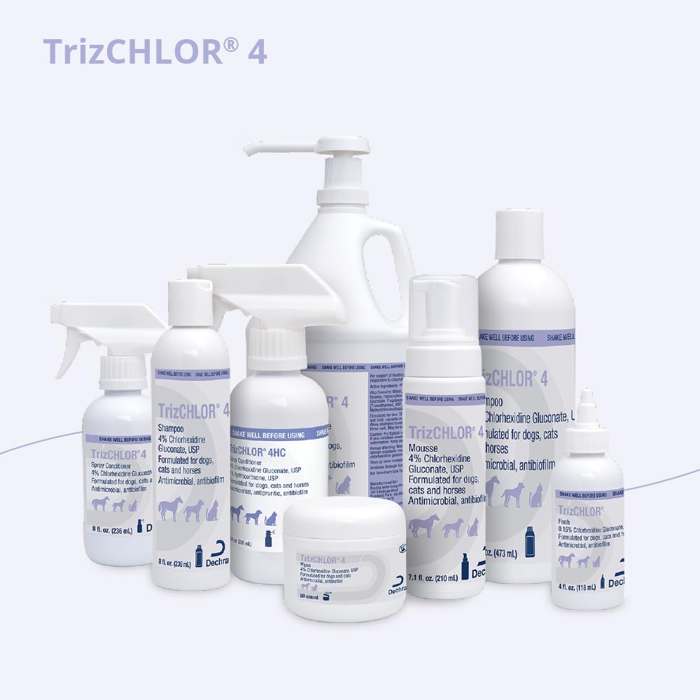 Trizchlor 4 Mousse For Dogs, Cats And Horses, 7.1 Ounce