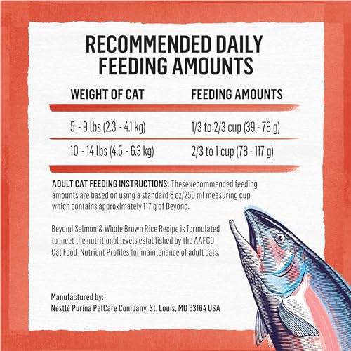 Purina Beyond Natural Wholesome Ingredients for Whole Health Dry Cat Food Salmon and Whole Brown Rice Recipe - 3 lb. Bag