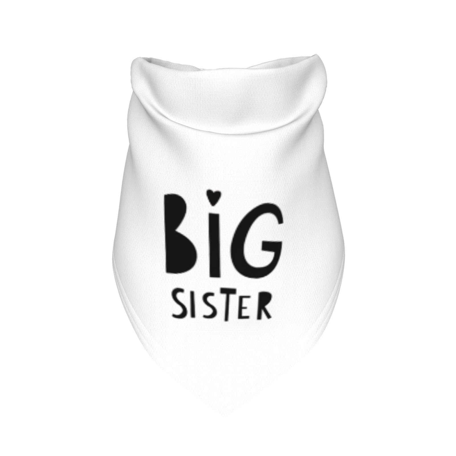 Vercosee Big Sister Dog Bandana,Baby Announcement Dog Bandana,Gender Reveal,Pet Scarf, Pet Accessories For Photo Props Accessori