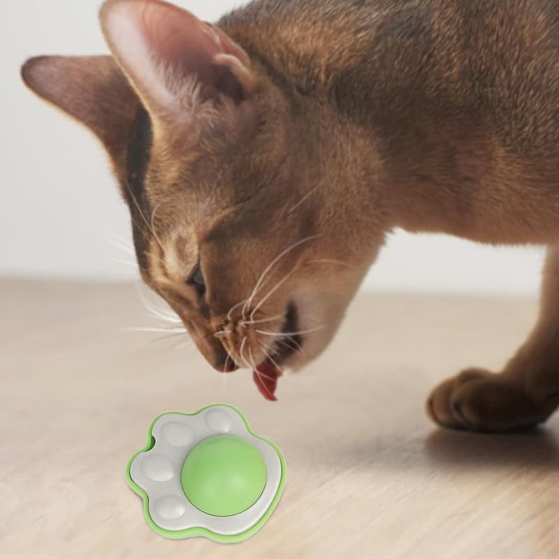 Bohobark Natural Attractive Mint Fragrance Funny Playing Catnip Toy For Kitten&Cats Pow Shape Ball