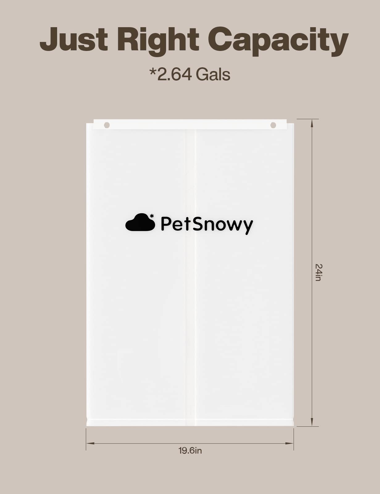 PetSnowy SNOW+ Cat Litter Box Liners, Self-Sealing Waste Drawer Bags for Automatic Cat Litter Box, 30 Pcs