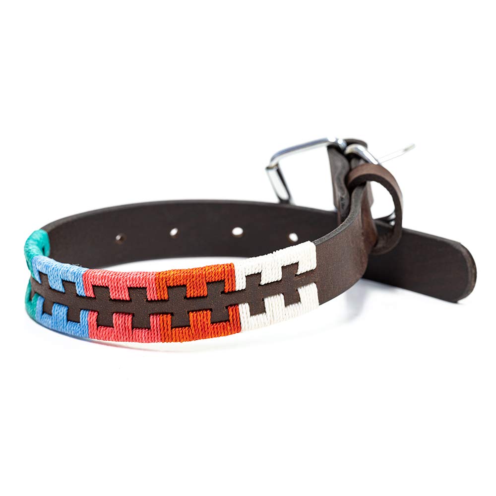 Gaucho Goods Tribal Leather Dog Collar - Zephyr (S)