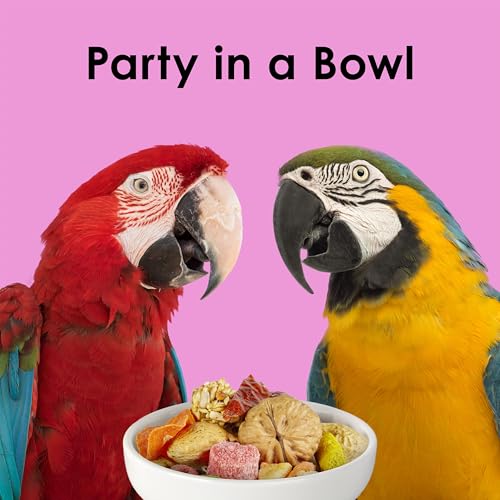 Kaytee Fiesta Big Bites Macaw Food, Nutritious and Fun Blend, Supports Skin, Feather, Digestion, Brain and Heart Health, 10 poun