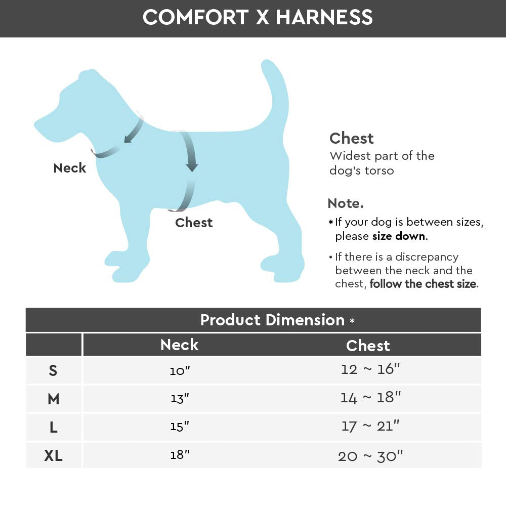 Gooby Comfort X Head In Harness - Green, X-Large - No Pull Small Dog Harness, Patented Choke-Free X Frame - Perfect On The Go Dog Harness For Medium Dogs No Pull, Small Dogs For Indoor And Outdoor Use