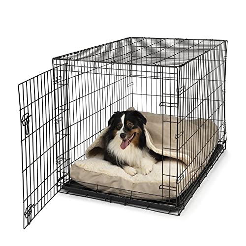 Snoozer Luxury Cozy Cave Crate Pet Bed With Microsuede, Large - Buckskin