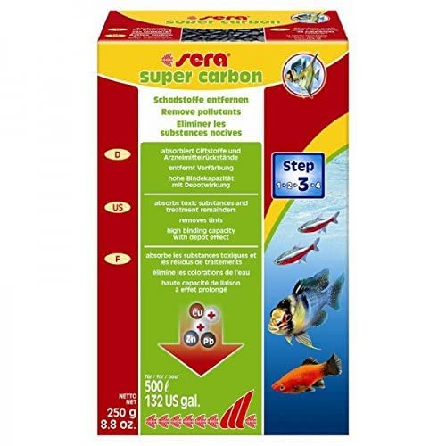 Sera Super Carbon 250 G, 8.8 Oz. Aquarium Filter Accessories