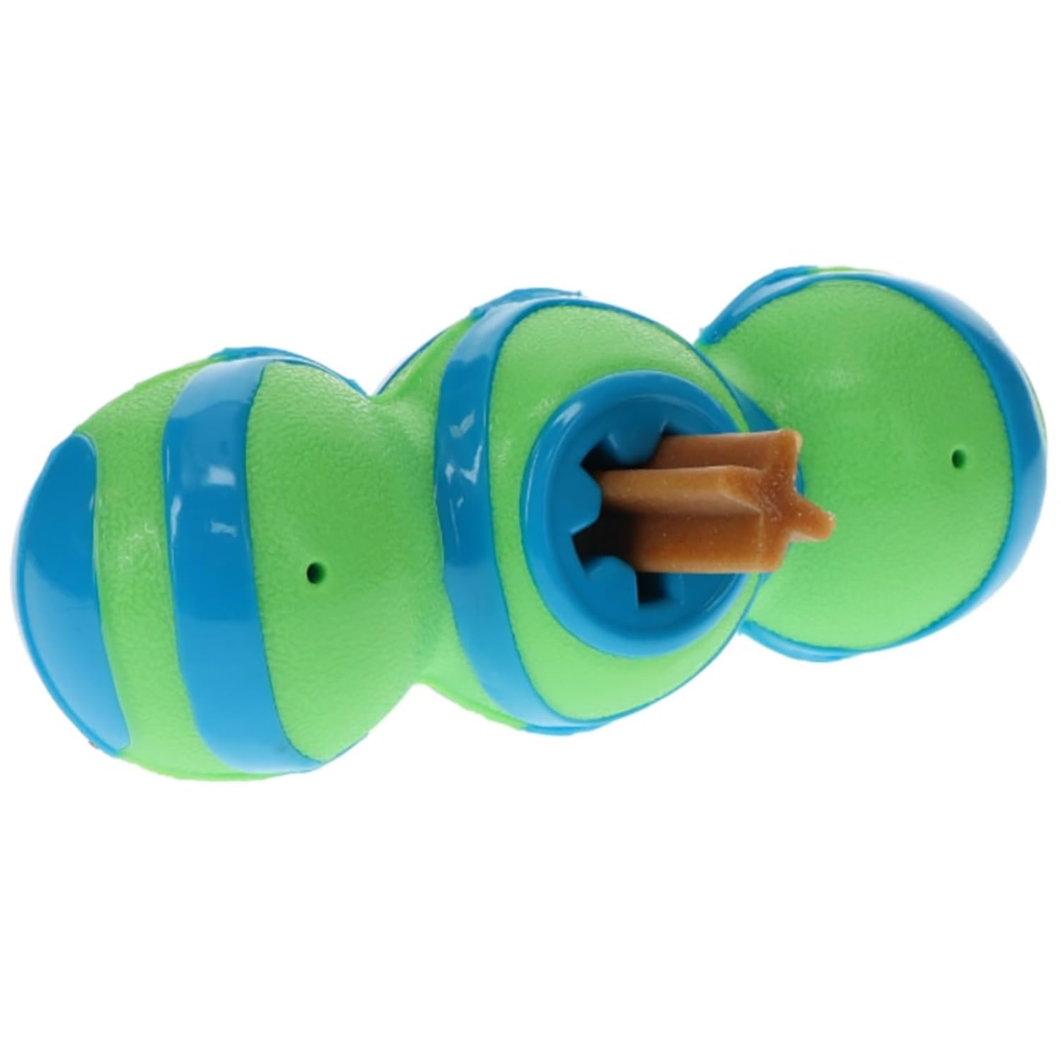GURU Pet: Super Stick - Medium - Dog Toy, 3-in-1 Design: Treat-Holding & Dispensing, Chew & Squeaks, Blue & Green, Durable, Inte