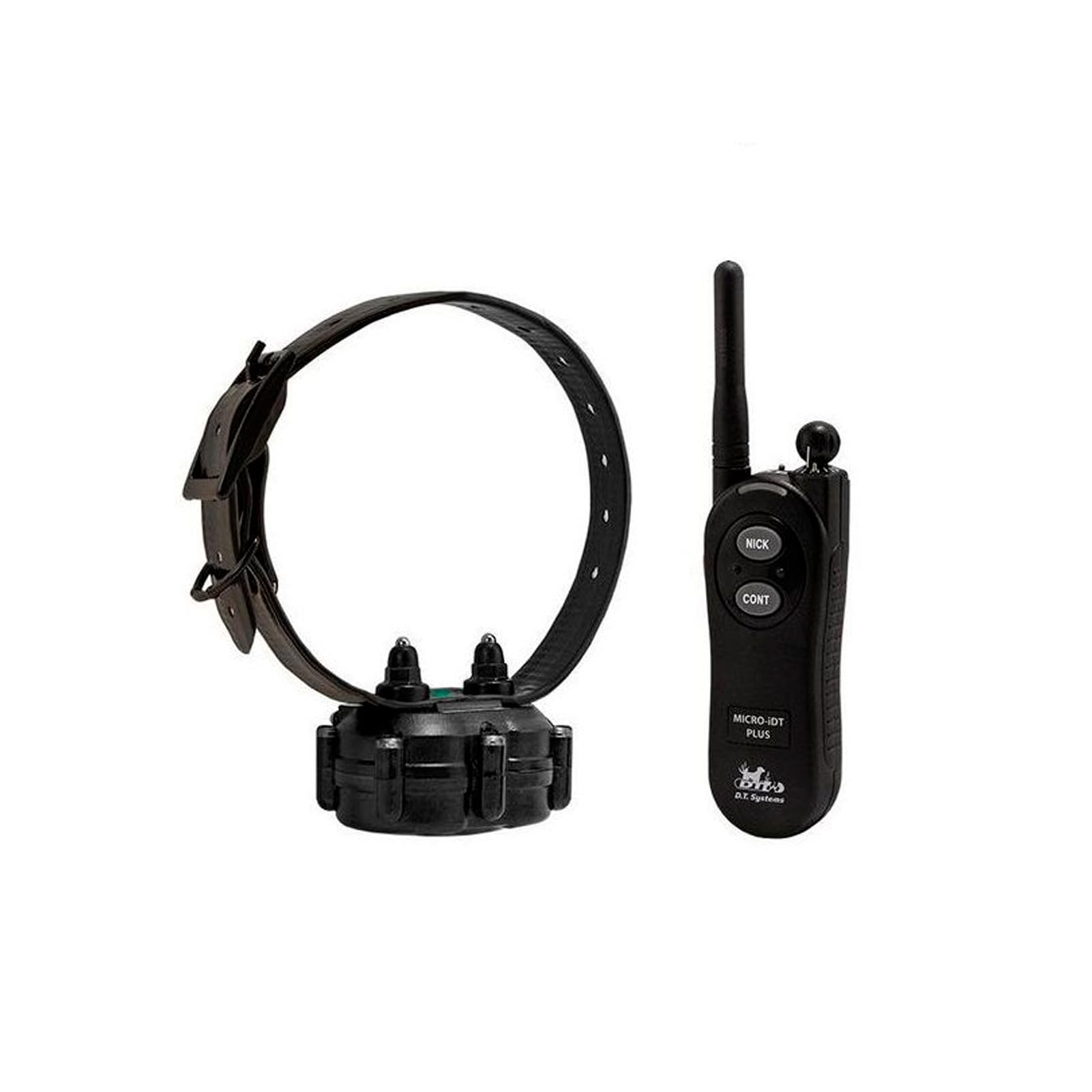 DT SYSTEMS Micro iDT Plus Waterproof Dog Training E-Collar, 900-Yard Range, 16 Levels, X-Small, Black, Rechargeable