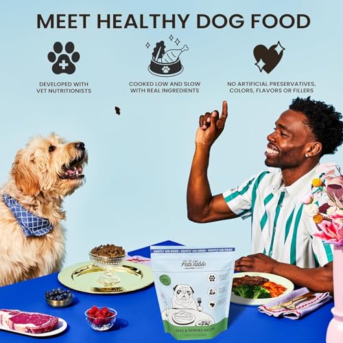 The Pets Table Grain-Free Air Dried Dog Food with Beef & Berries, 1 lb Bag