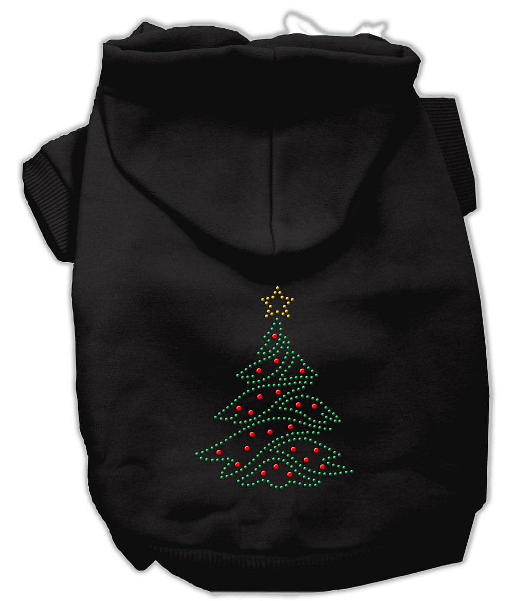Mirage Pet Products 20-Inch Christmas Tree Hoodie, 3X-Large, Black