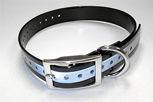 Grain Valley Dog Supply 1&quot; Universal Reflective Collar Black