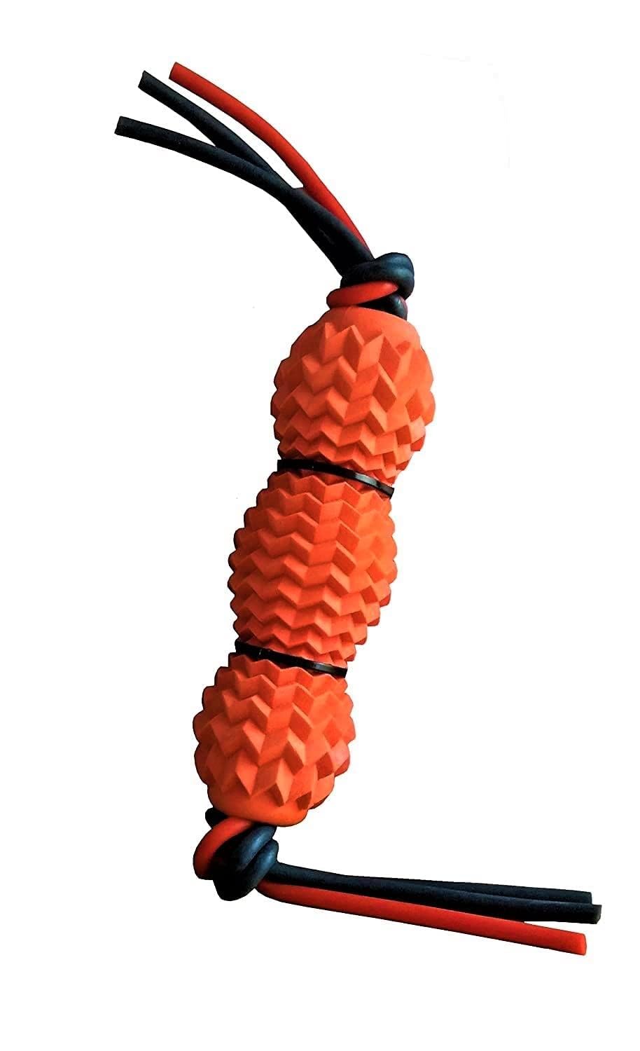 Bohobark Dog Tooth Cleaning Stick Chew Toys, Texture Rubber Dumbbell Treat Dispensing Toys For Dogs, NonToxic Chew Toys For Dog