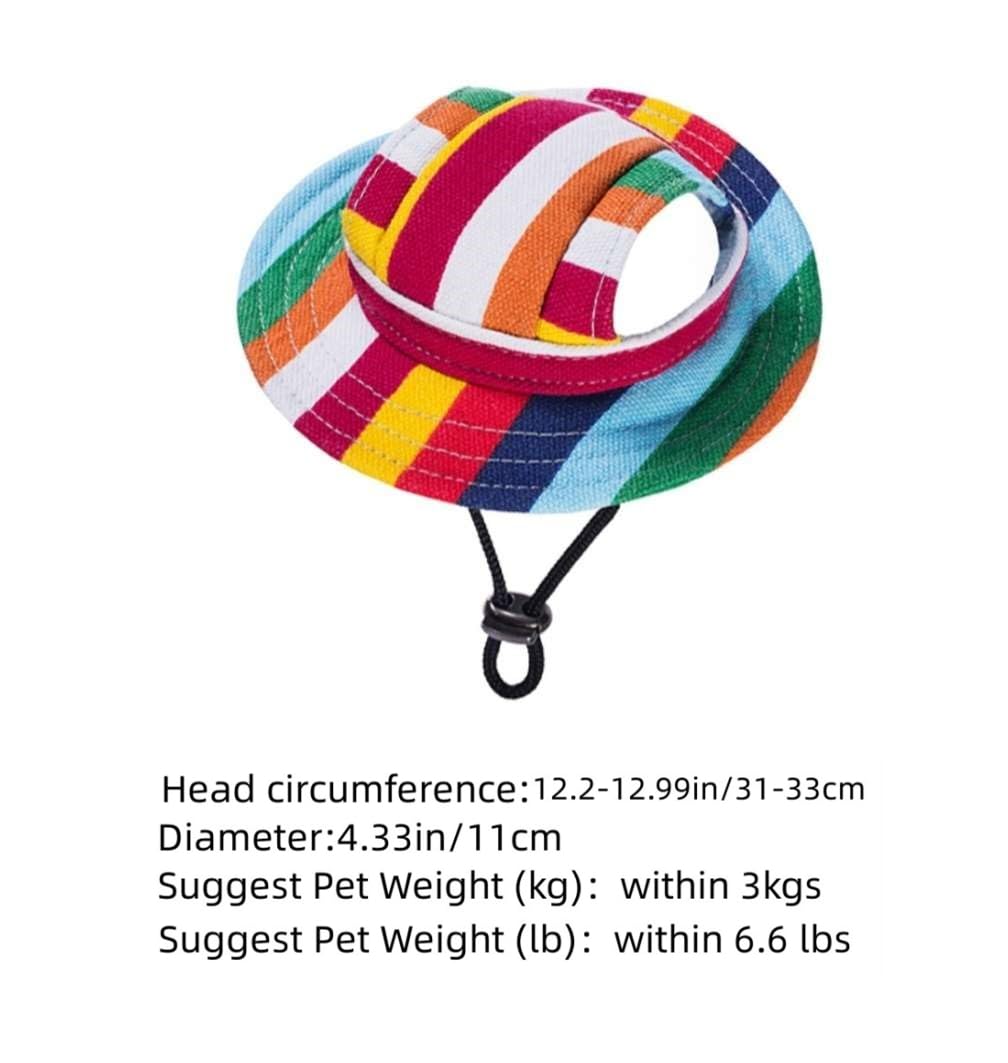 Dog Baseball Cap Fashionable Dog Baseball Hat With Ear Holes Breathable Pet Visor Cap For Chihuahua Pomeranian Schnauzer Teddy P