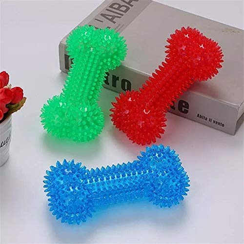 Rvpaws Gorilla Spiky Bone Dog Toy, Large, 40 Gram, Tpr Rubber Spike Bone Chew Toys For Dogs And Puppies (Colour May Vary)