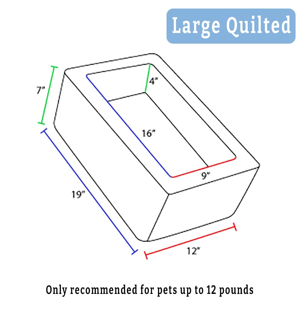Snoozer Console Pet Car Seat Cream Fur, Large, Grey