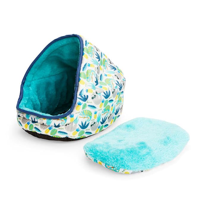 Everyyay Snooze Fest Jungle-Print Cuddle Cup Ferret Bed 11'' L X 8.5'' W X 9'' H