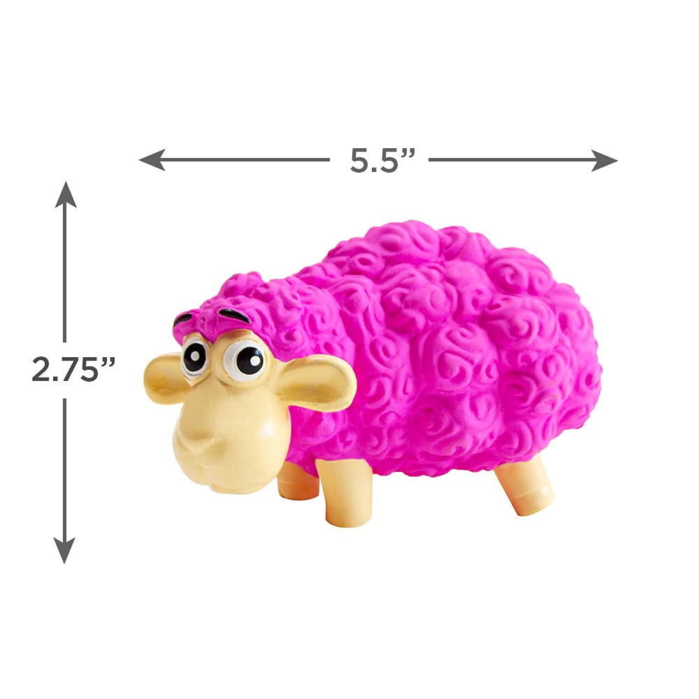 Outward Hound Tootiez Sheep Grunting Latex Rubber Dog Toy, Small