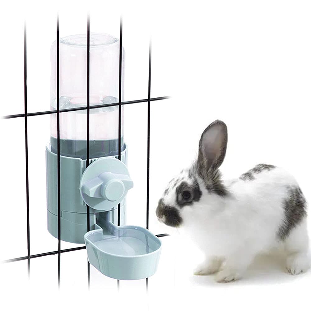 17Oz No Leak Rabbit Waterer Feeder, No Drip Water Feeder Water Bowl For Guinea Pig Hamster Chinchilla Ferret Small Animal