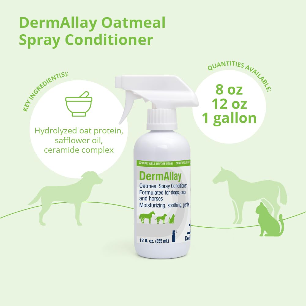 Dechra Dermallay Oatmeal Conditioner For Pets, 12-Ounce