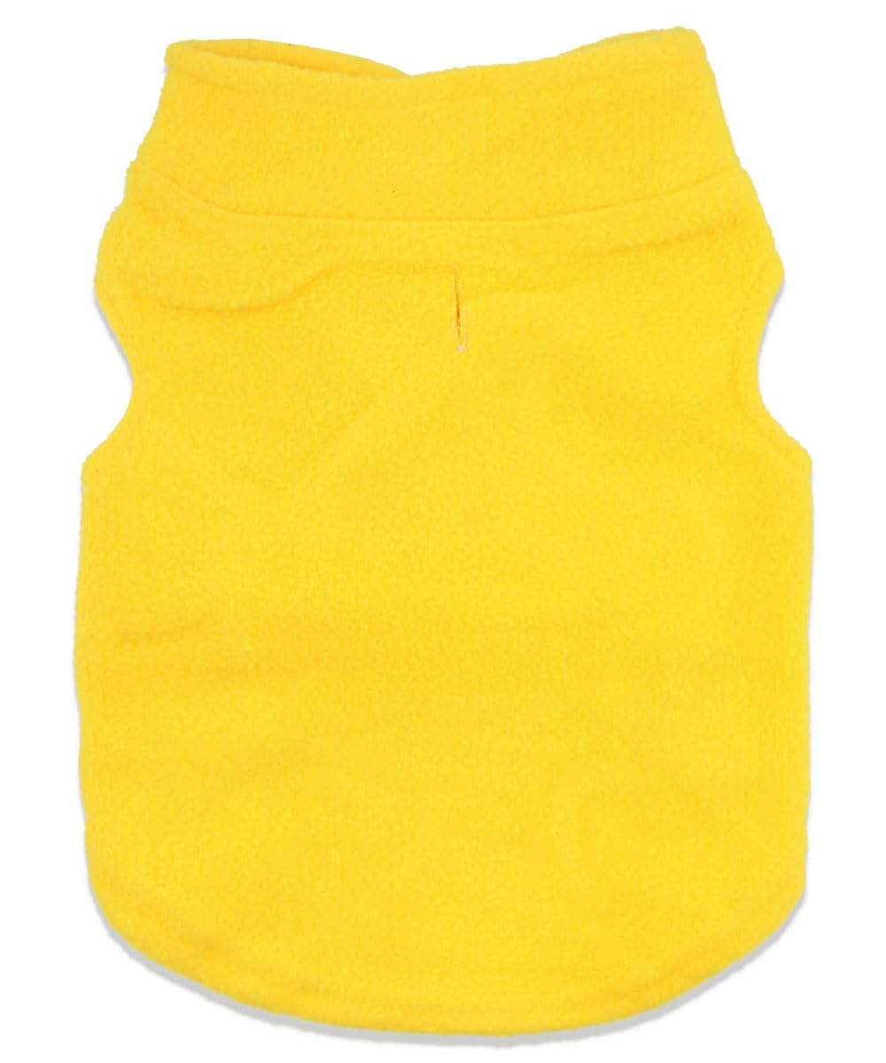 Droolingdog Cat Sweater Fleece Vest Lightweight Cat Clothes For Small Cats Only, Medium, Yellow