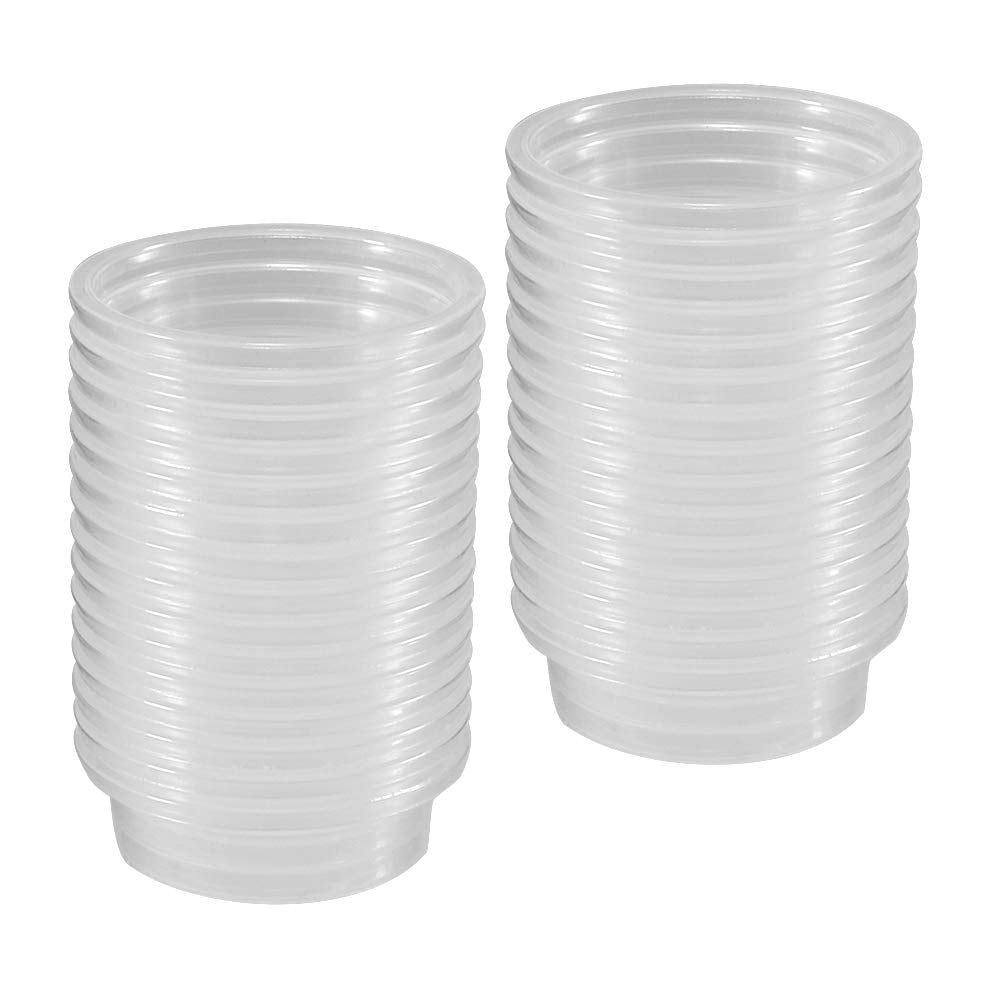 YOGURTCK 100pcs Crested Gecko Feeding Cups Reptile Feeder Bowls for Putting in Water and Food, Fit Lizard and Other Small Animal