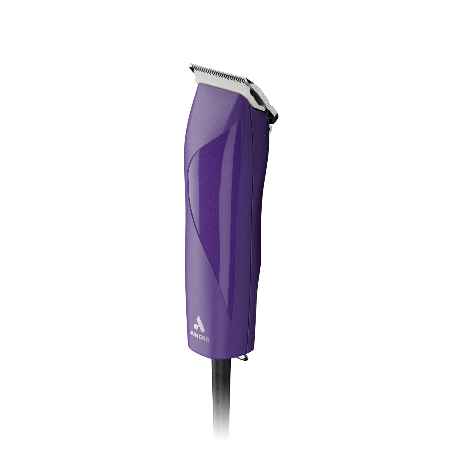 Andis 24820 Easyclip Professional-Animal 7-Piece Detachable Ceramic Blade Clipper Kit, Frustration Free Packaging, Corded Electric, Purple