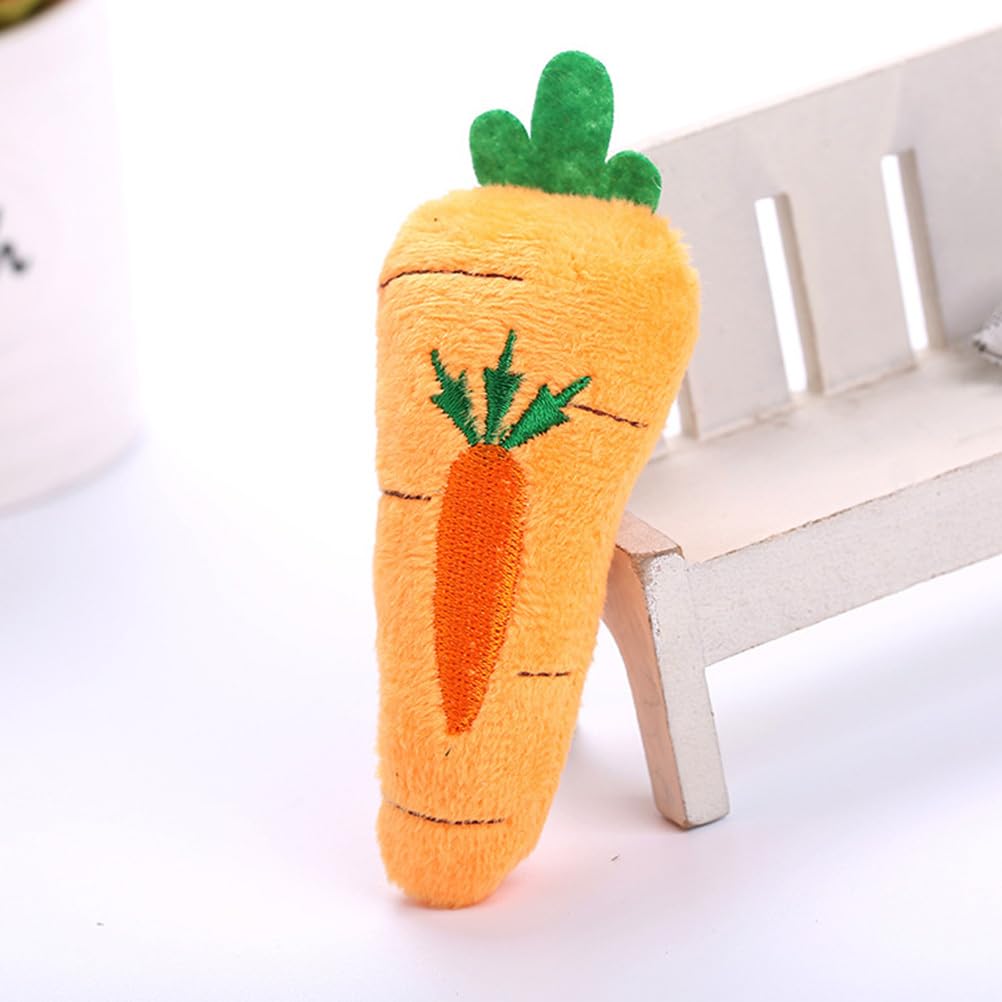 NOLITOY 6 PCS Catnip Toys for Cat: Plush Fruit Design Cat Chew Toys -Kitten Entertaining Interactive Dolls for Pet Playtime