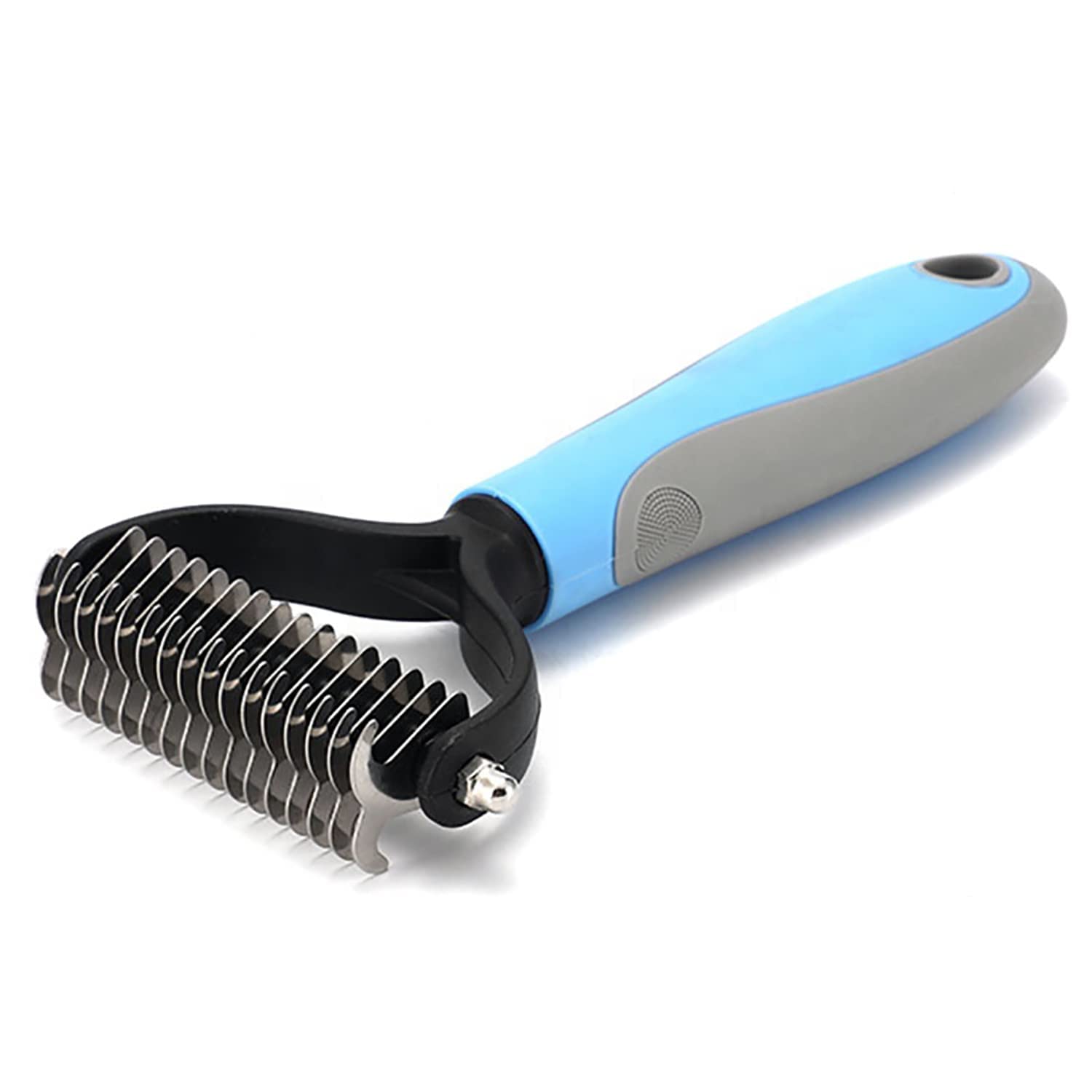 Kittupet 1 Pcs Dematting Brush For Dogs | Dog Hair Brush For Grooming | Dual Head Stainless Steel Dog Comb | Cat Grooming Brushe