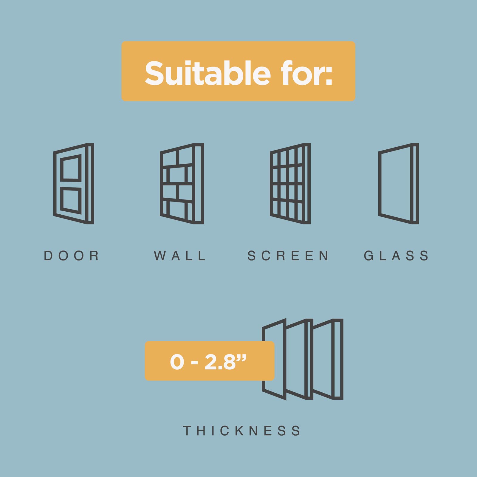 Hakuna Pets Deluxe Aluminum Pet, Cat And Dog Door With 2-Way Locking Panel For Screens, Doors And Walls Up To 2.8' Thick, Medium, Black