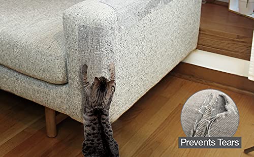 Laminet Cat Scratch Shields - Heavy Duty Furniture Protection - Set Of 2, Multiple Sizes - Indoor Use, Medium & Large Breeds