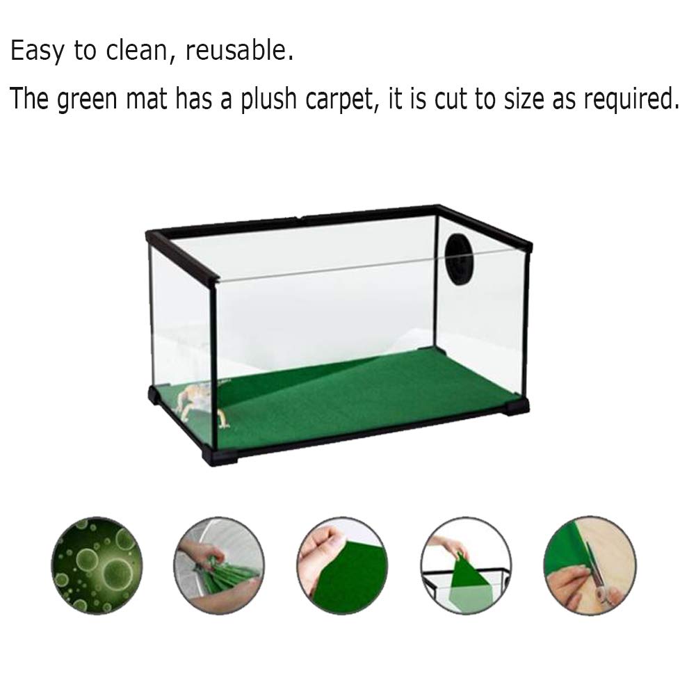 Tfwadmx Reptile Carpet, 2 Pack Of Bearded Dragon Mat Terrarium Substrate Liner Bedding For Snake Turtle Lizard Geckos Hermit Cra