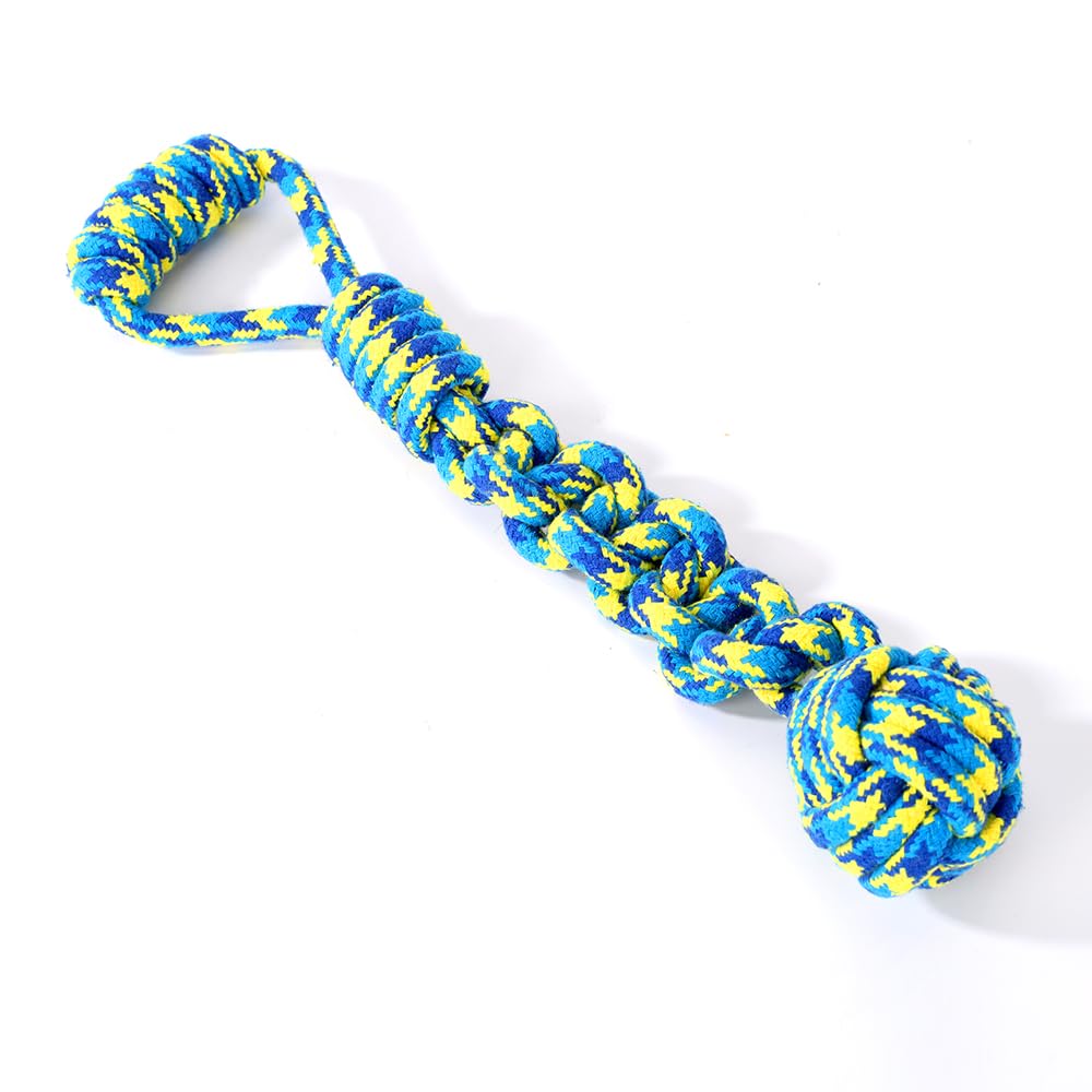 Mqumd Dog Rope Toy, Indestructible Cotton Ropes Dog Toy, Dental Cleaning And Teeth Care Dog Toy, Heavy Duty Dog Chew Toy, Intera