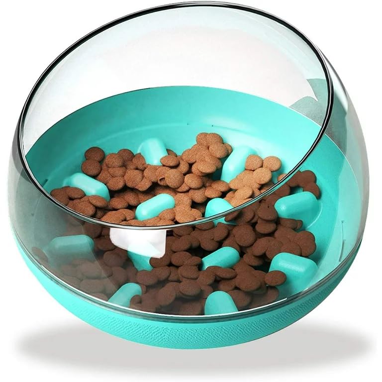 Kspups Round Bottom Tumbler Non Slip Fun Maze Interactive Dog Bowl Slow Feeder,EcoFriendly Durable,Suitable For Wet Or Dry Food