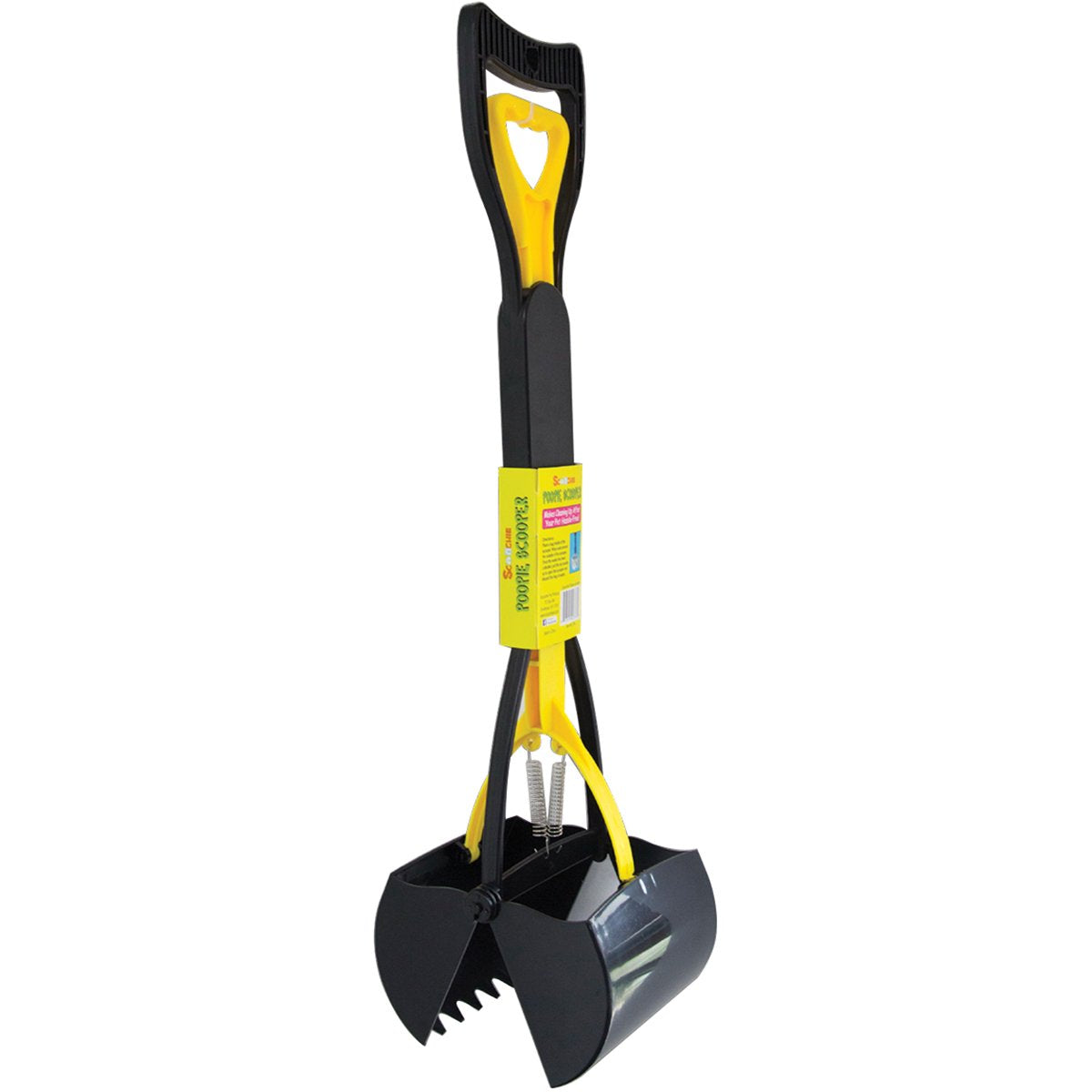 Scoochie Pet Pooper Scooper for Dogs One Handed Long Scooper for Poop & Waste Pick Up, NoHassle Mess Perfect for Grass, Dirt, a