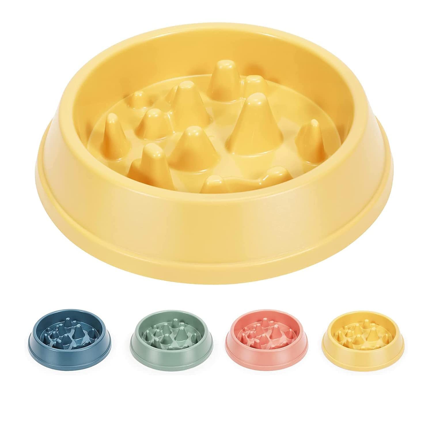 Smart Pups Dog Slow Feeder Bowl Dog Food Bowl Slow Down Eating Speed And Increase Eating Time,Preventing Choking,NonSlip, Durab