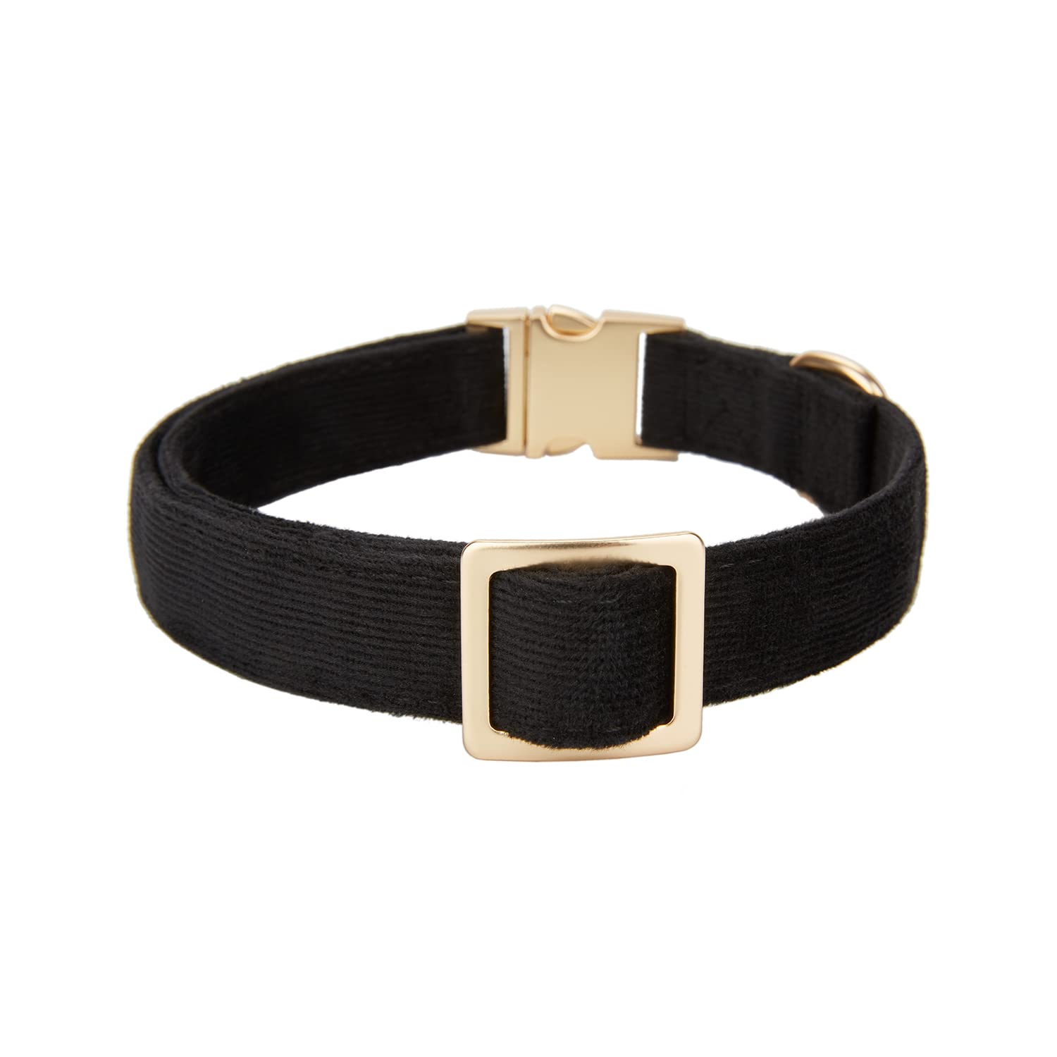 Ewinoom Soft Dog Collar With Metal Buckle Adjustable Durable Comfort Cotton Corduroy Collars For Medium Dogs Velvet Dog Collars,