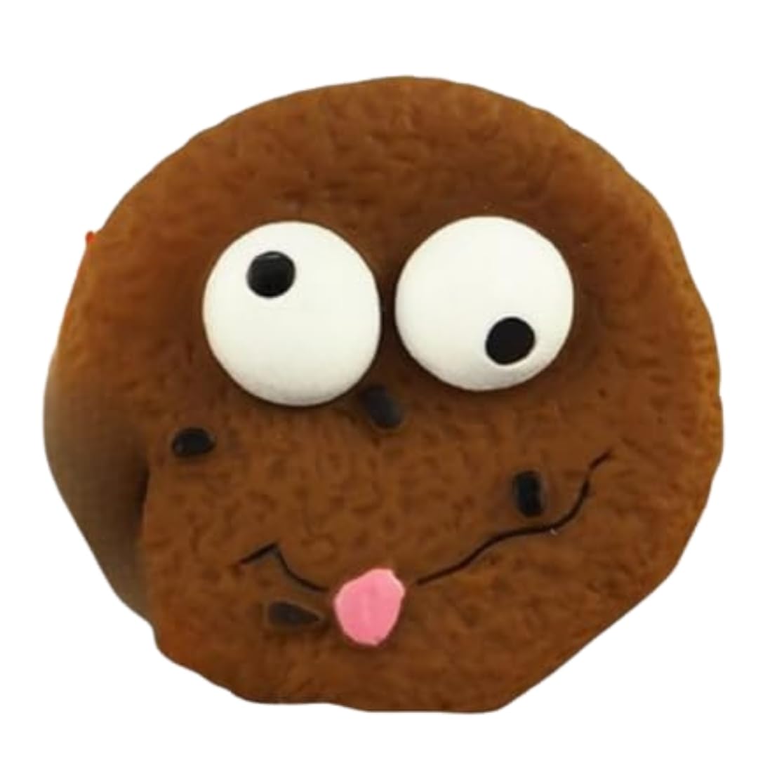 Western Era Durable Rubber Squeaker Biscuit Shaped Toy : for Dogs & Cats Who Love to Play | LongLasting | Squeaky Oreo Keeps Pe