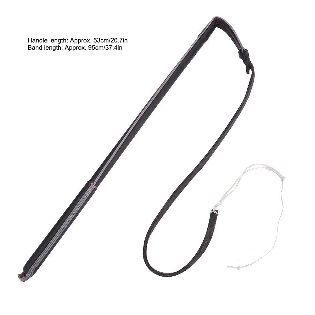 Pssopp Cowhide Dog Agitation Whip Dog Teaser Wand Dog Training Whip Dog Teaser Wand Outdoor Playing For Pulling, Chasing, Chewing, Teasing, Training