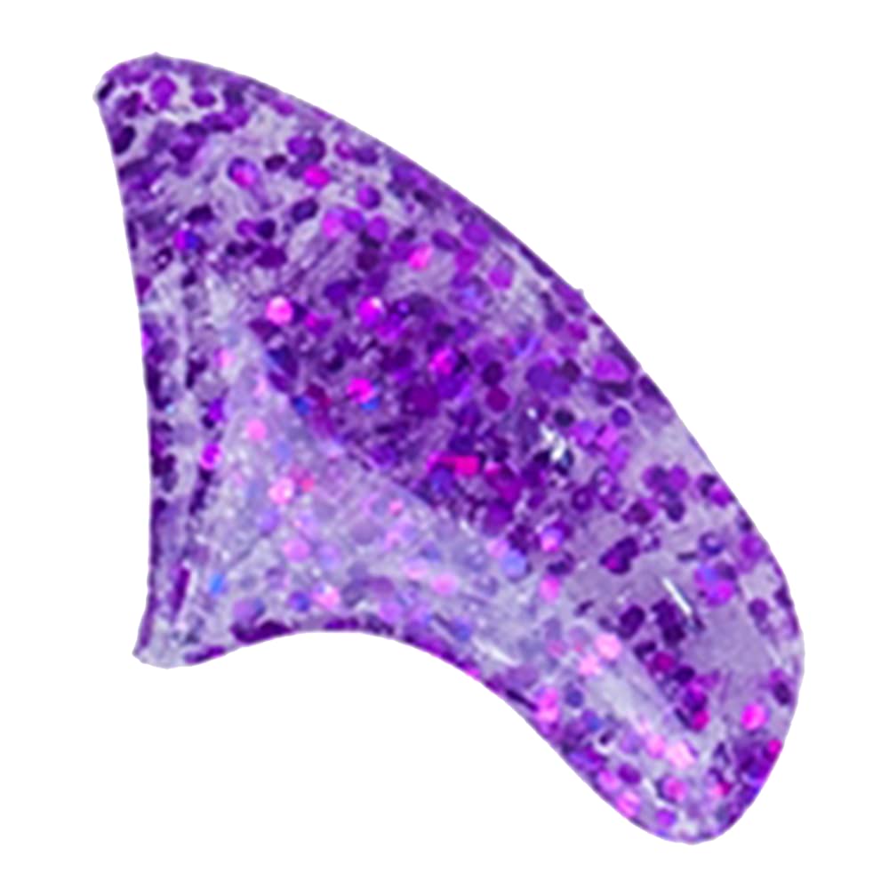 Purrdy Paws Soft Nail Caps For Cat Claws Purple Holographic Glitter Small