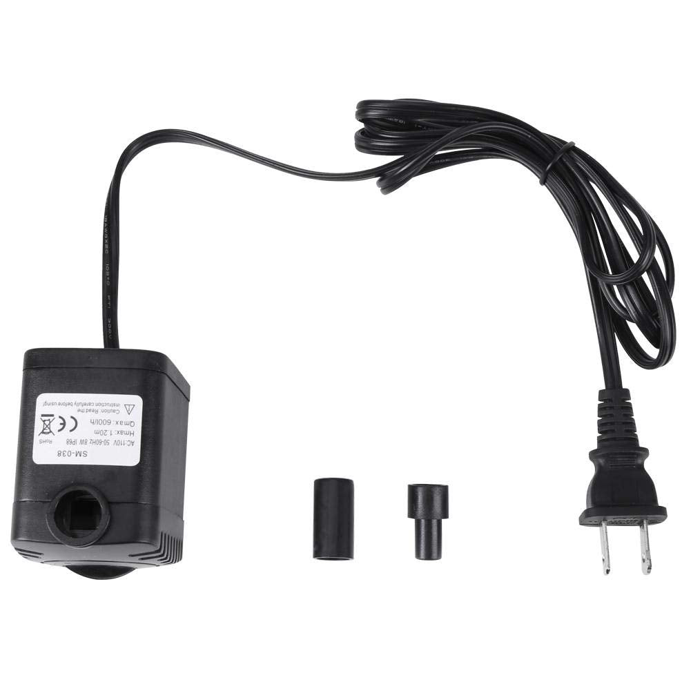 Submersible Water Pump 8W Mini Super Quiet Aquarium Water Pump Waterproof Micro Water Pump For Fish Tank Pond Fountain And Hydro