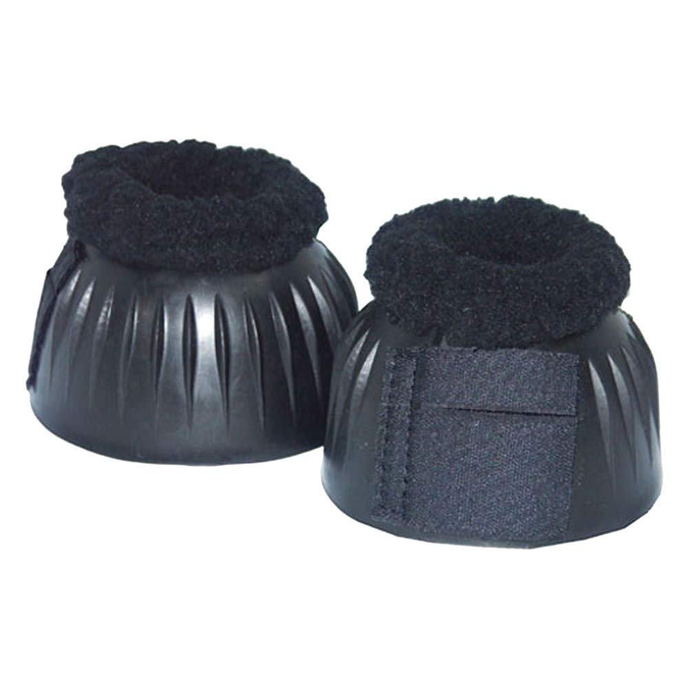 Intrepid International Fleece Top Bell Boots, Black, Small