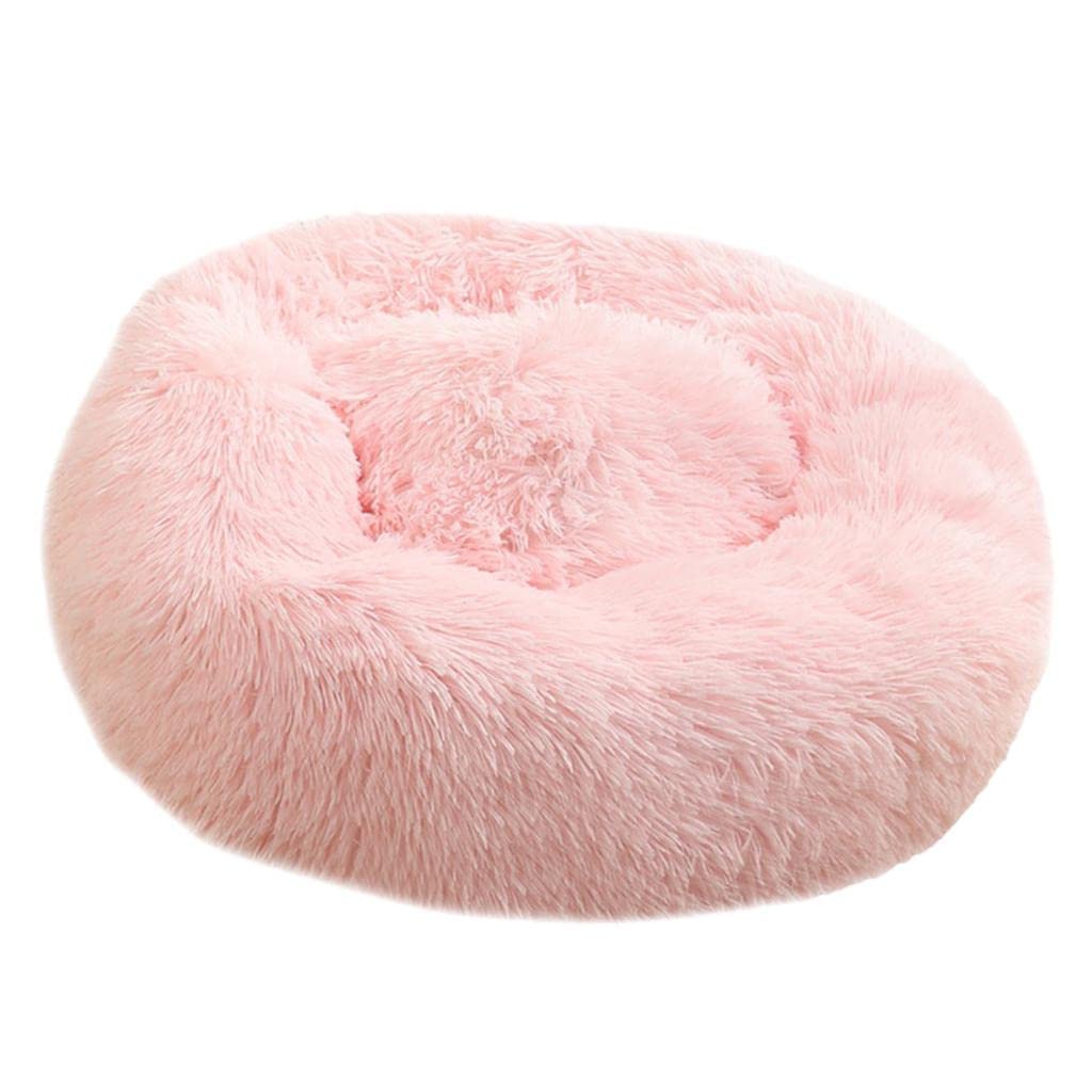 APIRILY Pet Cat Dog Sleeping Bed Indoor Pet Round Cozy Comfort Bed Nest Pink | Pet Supplies | Cat Supplies | Beds